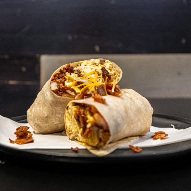 Machaca Breakfast Burrito.