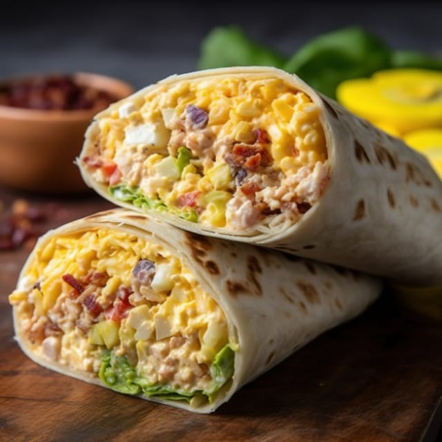 Egg, Cheese & Potato Burrito.