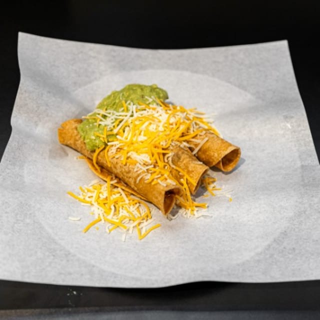Loaded Big Rolled Tacos.