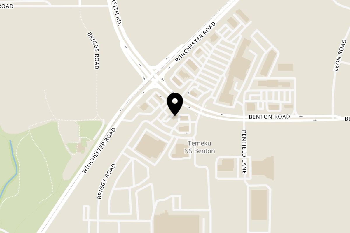 Map showing the location of El Burrito Taco Shop Murrieta on 36520 Temeku St in Murrieta